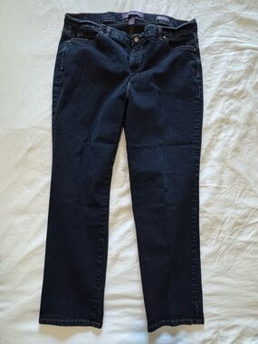 Gloria Vanderbilt - Dark Indigo Straight-Leg Jeans - 18w